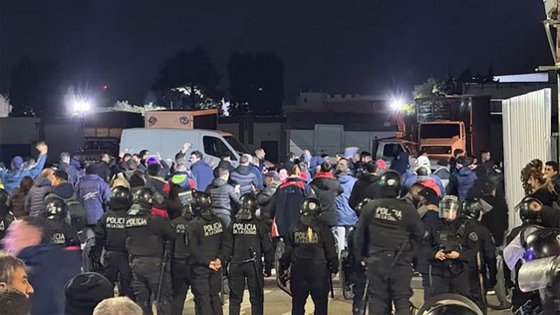 Hinchas de San Lorenzo contra Moretti