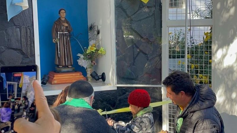 Inauguran y bendicen ermita del Beato Esquiú en Escuela Especial