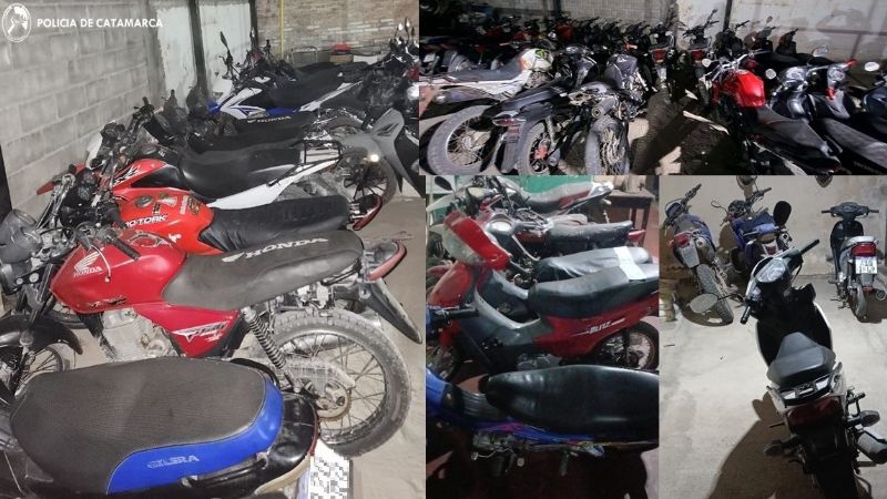 Secuestran veinte motos en el Interior Provincial