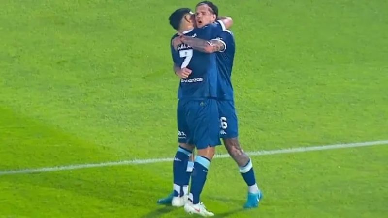 Salas silbado y tremendo abrazo con Zuculini