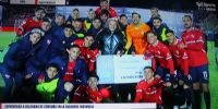 LOS JUGADORES de independiente con el pasaje a 8vos. de final, donde enfrentará a Belgrano de Córdoba.