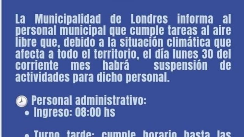 Municipios de Belén también dan asueto por el frío