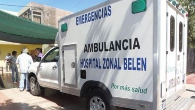 En Belén un auto y una moto protagonizaron un siniestro vial