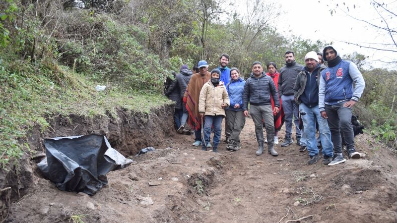 El investigador del IRES participó de un rescate arqueológico en El Duraznillo