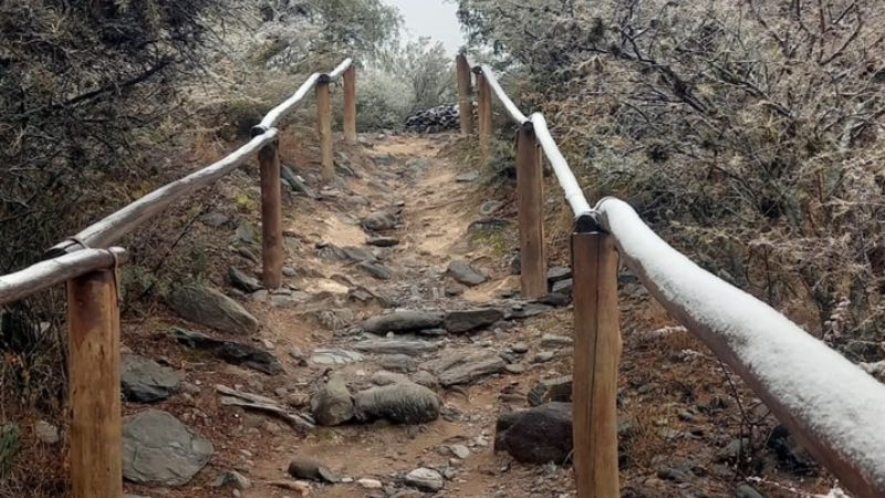 La nieve llegó al Pueblo Perdido de la Quebrada