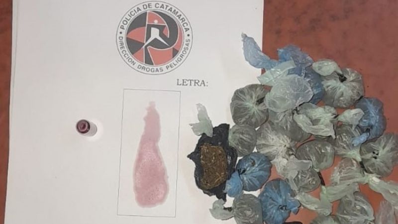 En La Paz policías secuestraron droga y detuvieron a un joven