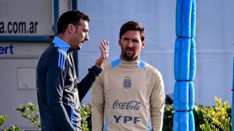 Scaloni puso en duda a Messi ante Chile