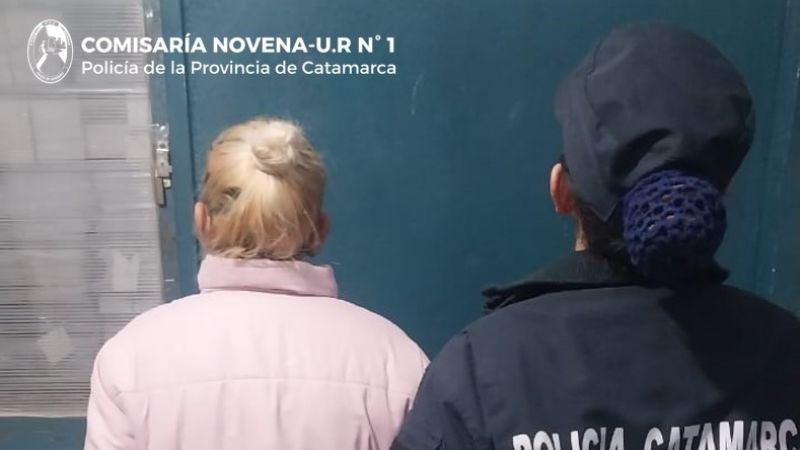 Detuvieron a una mujer violenta