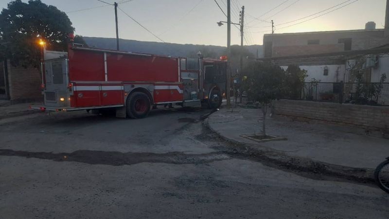 Una garrafa causó un incendio en Santa María