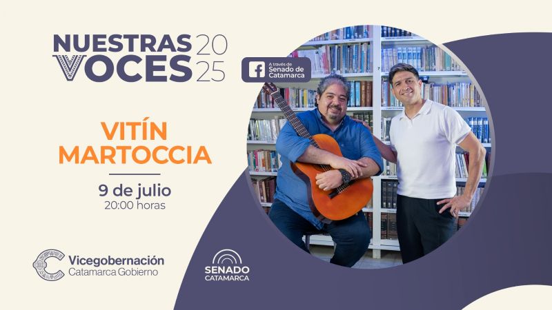 Vitín Martoccia pone su voz al tercer episodio de la nueva temporada de "Nuestras Voces"