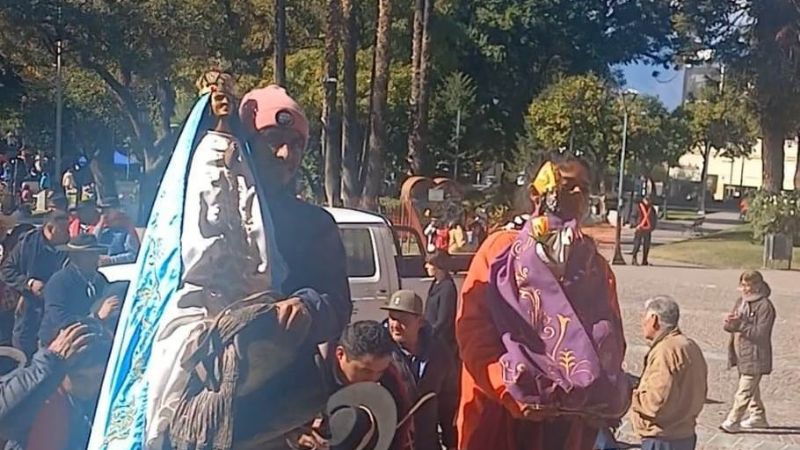 Peregrinos de La Rioja llegan al Santuario de la Virgen del Valle