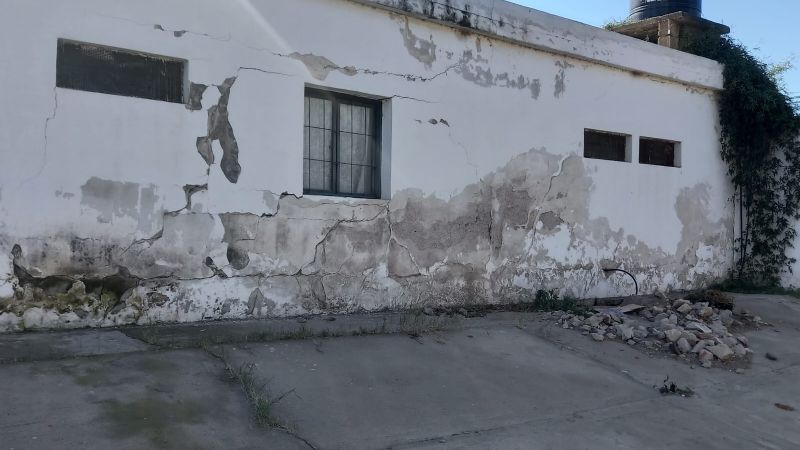 Trabajan para la reparación de la capilla Nuestra Señora del Rosario