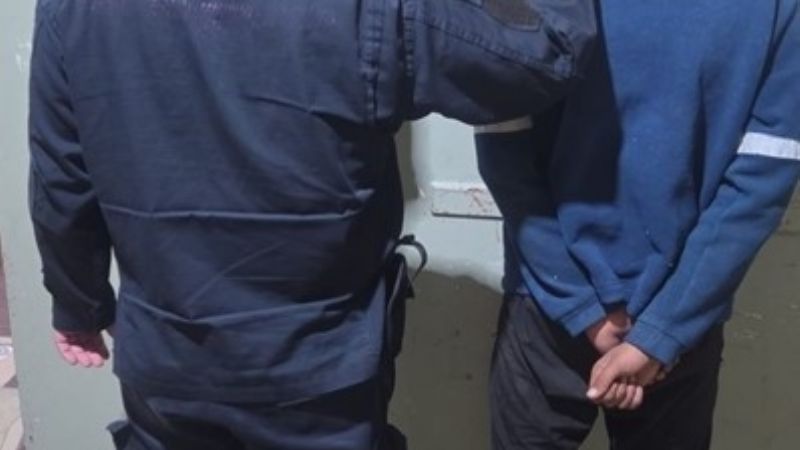 Intentó darse a la fuga y fue aprehendido