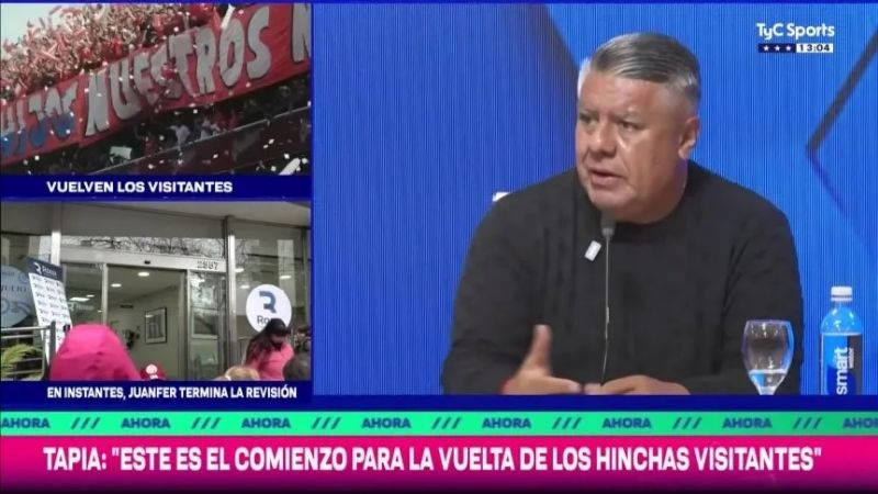 Tapia oficializó la vuelta de los visitantes