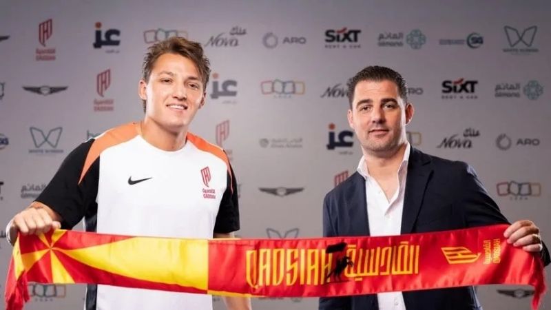 Retegui fue presentado en Arabia Saudita.