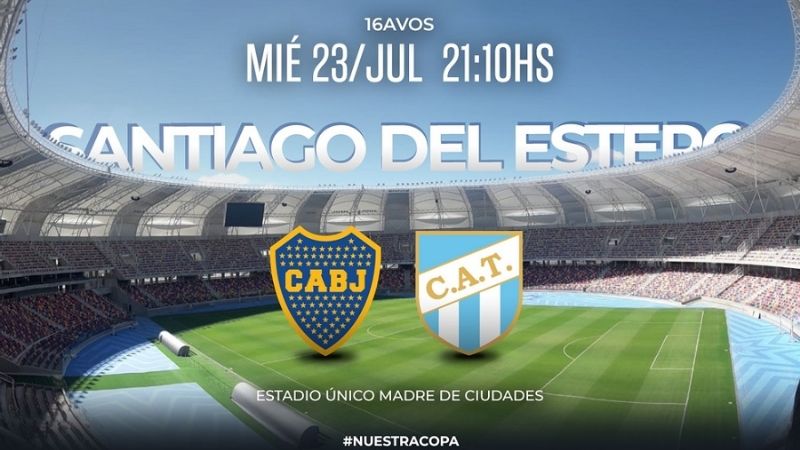 Boca Juniors y Atlético Tucumán, por la Copa Argentina