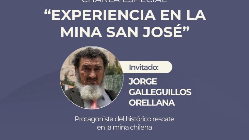 Uno de los mineros rescatados en el histórico salvataje de Chile compartirá una charla