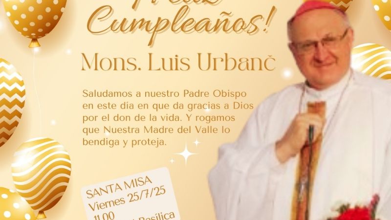 El Obispo celebra la acción de gracias por su cumpleaños