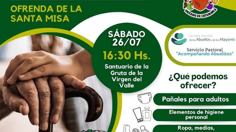 Invitan a la Jornada de los Abuelos y de los Mayores en el Santuario de la Gruta