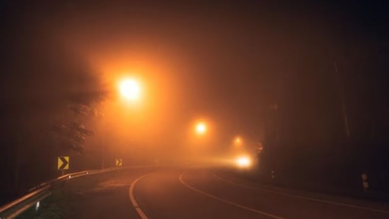 Por visibilidad reducida,  transitar con precaución por RN 60, en La Cébila