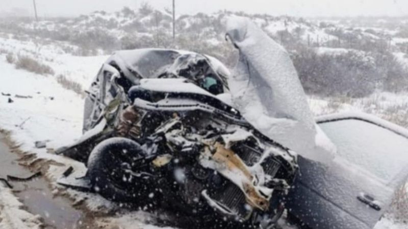 Cuatro mujeres murieron en un trágico accidente, en medio de las rutas nevadas