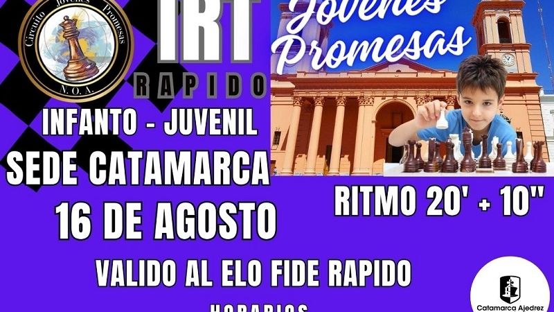 Catamarca, sede del IRT Rápido “Jóvenes Promesas”