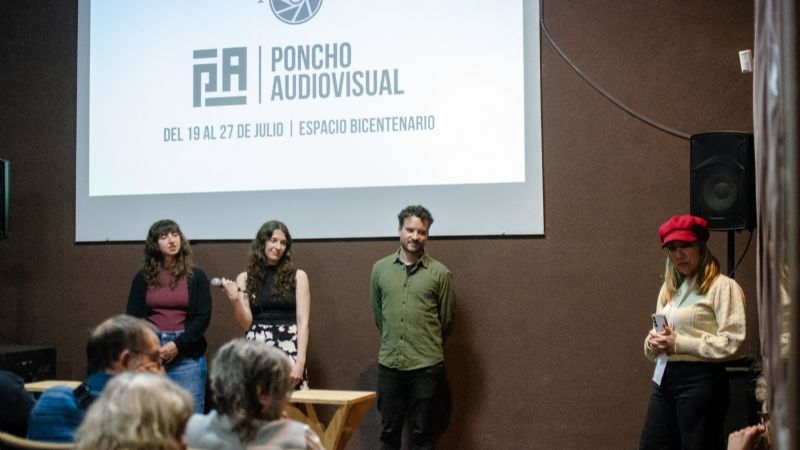 El cine tuvo su lugar en el Poncho: gran convocatoria en el espacio Poncho Audiovisual