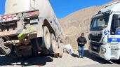 Camión volcó en la Cuesta de Randolfo