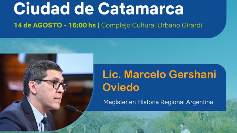 Con una charla sobre la Catamarca histórica, comienza el Ciclo “Compartiendo Saberes
