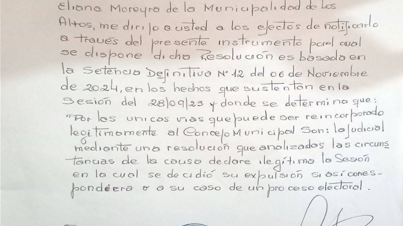 Apartan del cargo a un concejal
