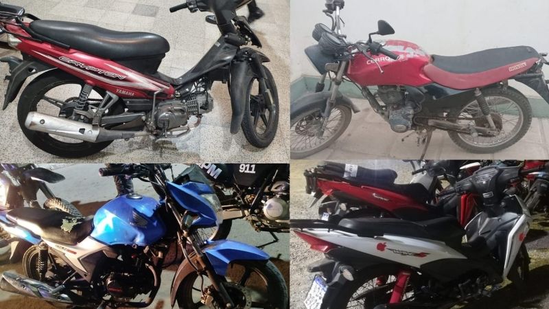 Operativos terminaron con persona detenida y el secuestro de camionetas, autos y motos