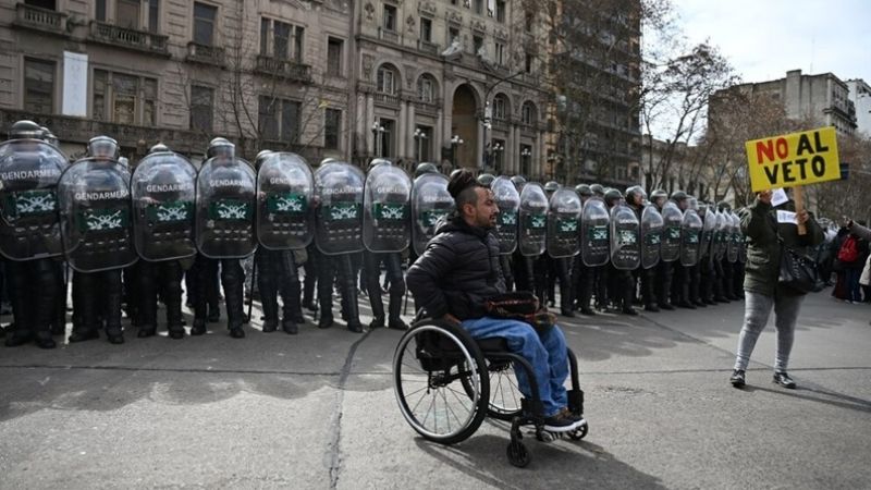 Juez federal declaró inconstitucional el veto de Milei a la Ley de Emergencia en Discapacidad