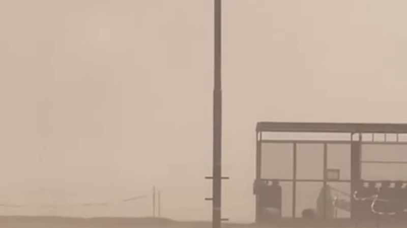 Ahora el viento azotó en el Salar del Hombre Muerto