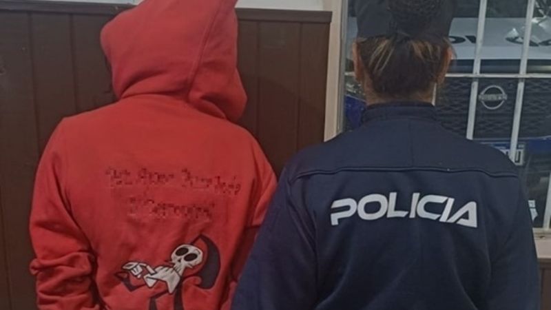 Agredió a golpes de puño a una menor de 14 años