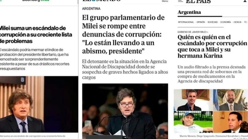 El escándalo de los audios en la prensa mundial