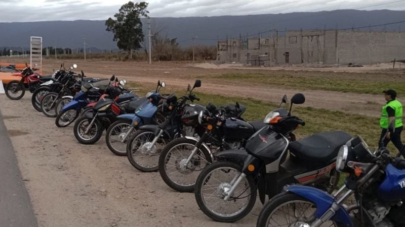 Importante cantidad de motos secuestradas en operativos