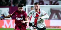 GALOPO fue decisivo en el gol de River, bajando la pelota, de cabeza, para el remate de Montiel.