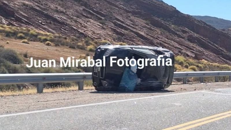 Tres personas asistidas tras un siniestro en Ruta Nacional Nº 40