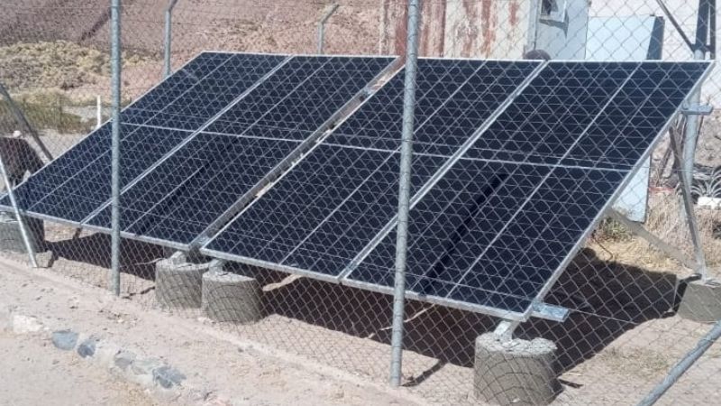 Recambio total del sistema de energía solar en Escuela de El Tolar