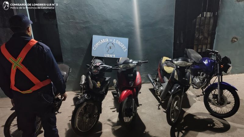 Secuestraron ocho motocicletas por infracciones a la Ley de Tránsito