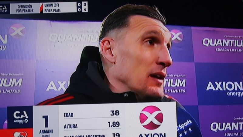 Otra vez Armani, le da la victoria a River