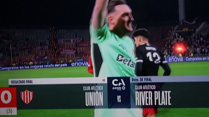 Otra vez Armani, le da la victoria a River