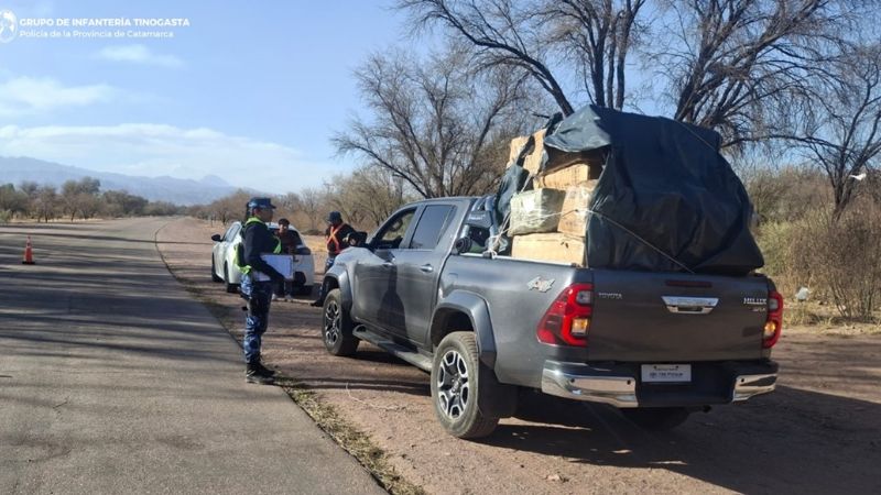 Secuestraron mercadería ilegal en Tinogasta