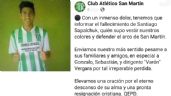 Dolor en el fútbol chacarero por la muerte de Sapalchuk