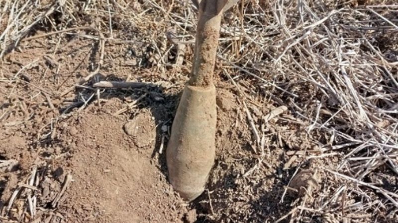 Encontraron dos proyectiles de guerra en la Capital