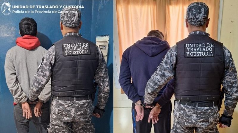 Dos hombres fueron trasladados al Servicio Penitenciario Provincial por distintos delitos