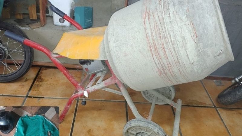 Recuperaron una hormigonera