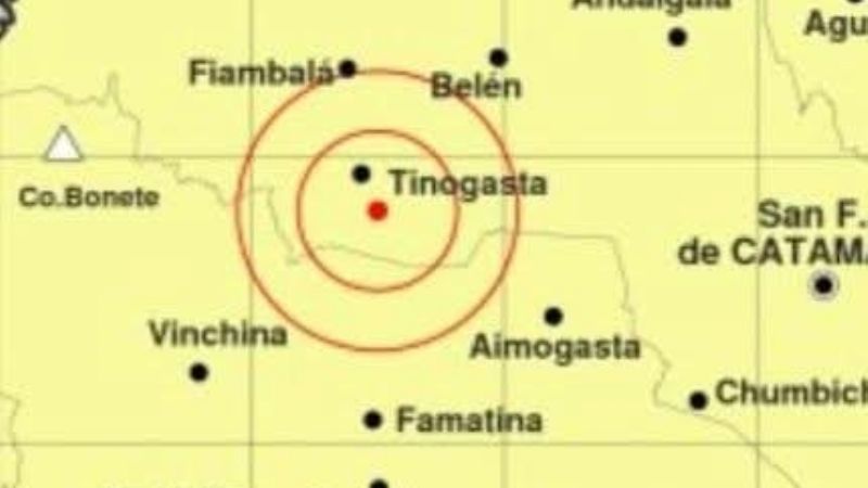 Esta madrugada, tembló Catamarca