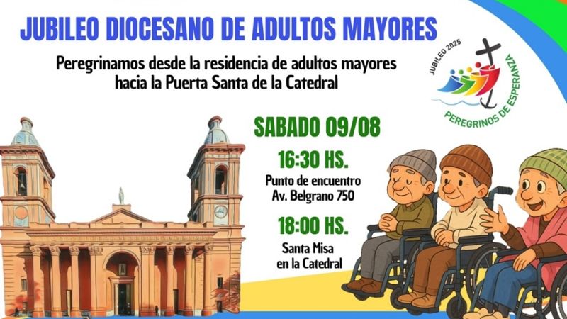 Invitan a todos los adultos mayores a participar de su jubileo