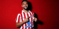 Nico González posó por primera vez con la camiseta de Atlético de Madrid.